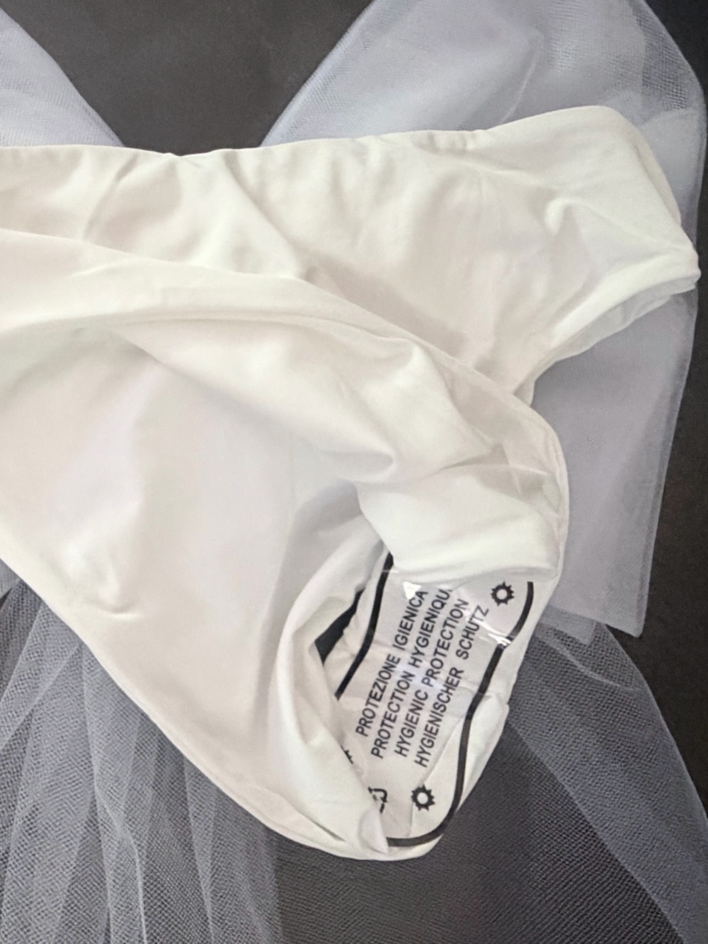 Bridal Swim White Tulle Bow Veil Accent Bottoms - Picture 4 of 4